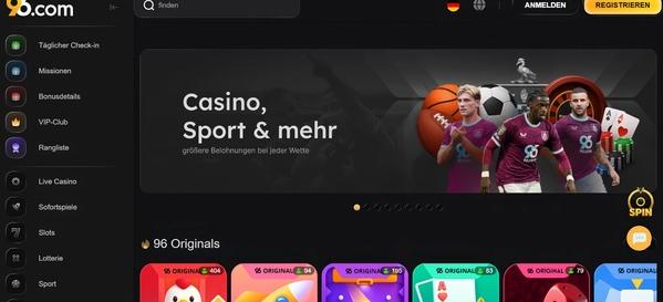 96.com desktop screenshot 1